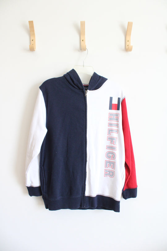 Tommy Hilfiger Red White & Blue Full Zip Jacket | Youth XL (20)
