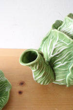Threshold Stoneware Green Cabbage Teapot Cup & Saucer Set
