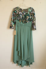 NEW TS Couture Formal Beaded Green Evening Gown | 10