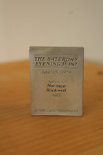 Goebel Olszewski Norman Rockwell Miniature Pewter "No Swimming" Figurine