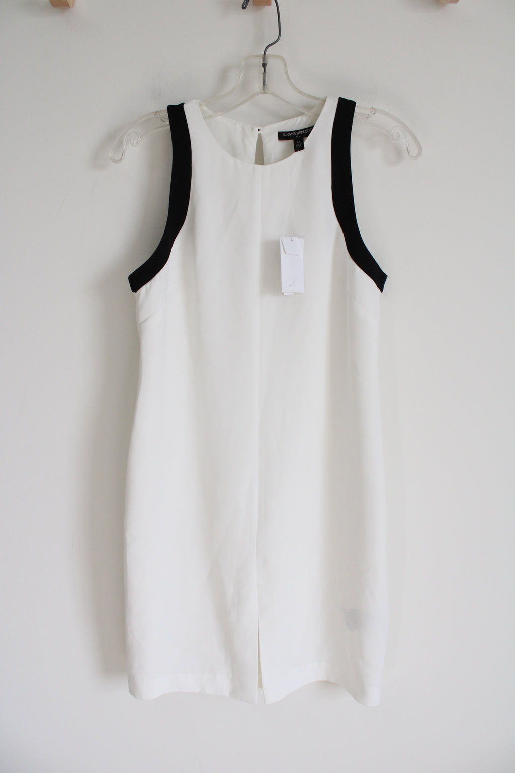 NEW Banana Republic White Black Fitted Dress | 0