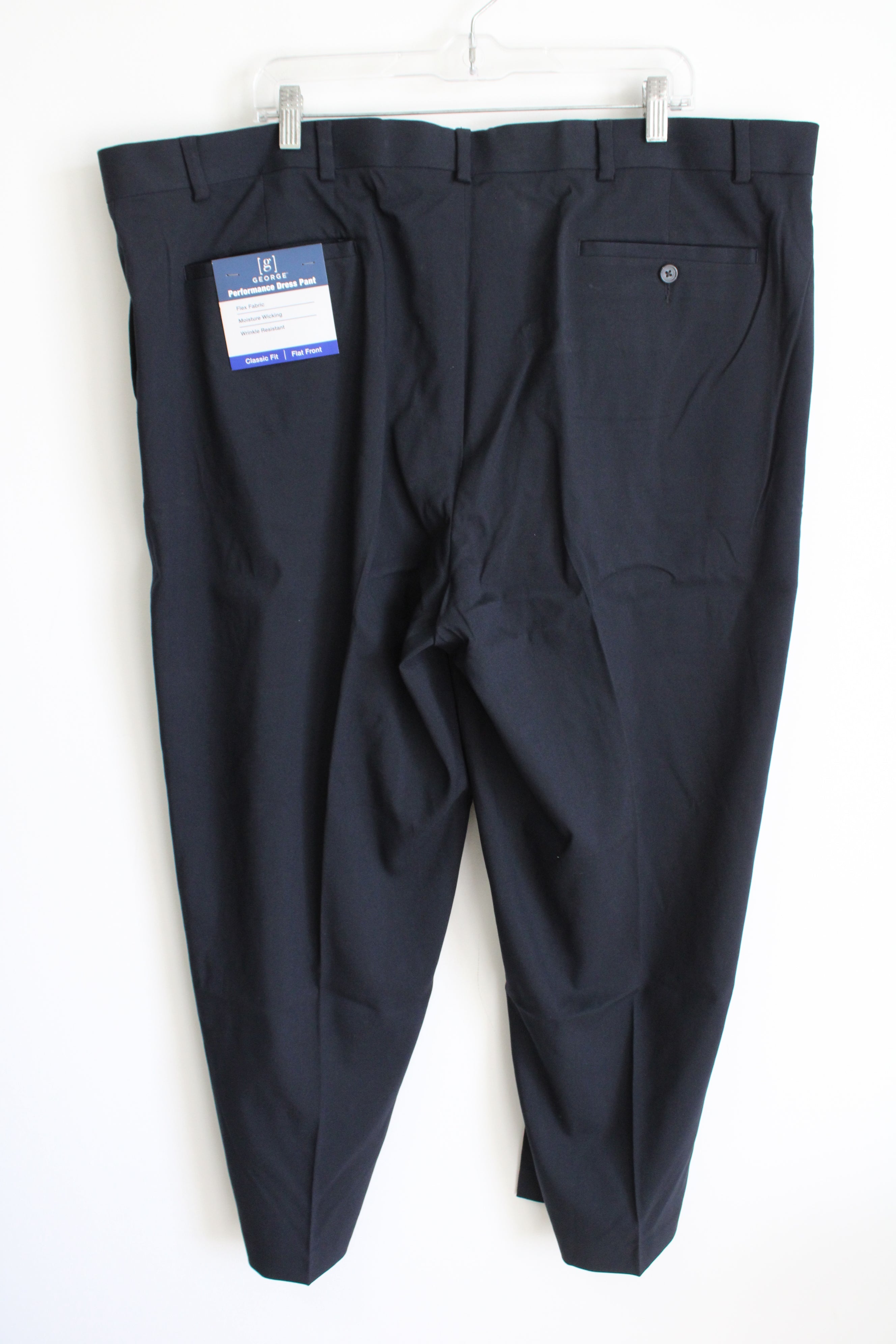 NEW George Flat Front Classic Fit Dress Pants NEW George Flat Front Classic Fit Dress Pants