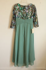 NEW TS Couture Formal Beaded Green Evening Gown | 10