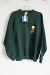 NEW Vintage Looney Tunes Green Tweety Bird Sweatshirt | XL