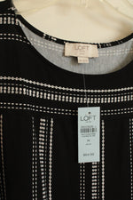NEW Loft Outlet Black and White Striped Sleeveless Dress | MP