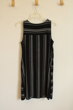 NEW Loft Outlet Black and White Striped Sleeveless Dress | MP