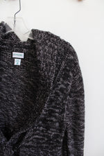 Motherhood Maternity Gray & White Speckled Cardigan Sweater | M