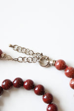 Red Jasper Beaded Necklace & Bracelet