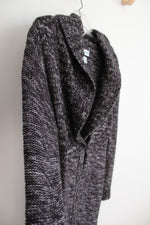 Motherhood Maternity Gray & White Speckled Cardigan Sweater | M