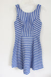Vineyard Vines White Blue Striped Dress | 2