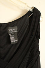 Xscape Black Crisscross Bodice Dress | 12