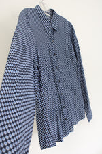 Van Heusen Originals Classic Fit Blue Patterned Lightweight Top | XL