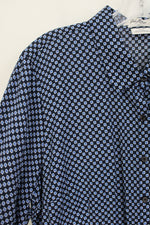 Van Heusen Originals Classic Fit Blue Patterned Lightweight Top | XL