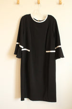Calvin Klein Black and White 3/4 Sleeve Dress | 18W