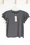 NEW Emery Rose Black Striped Top | S