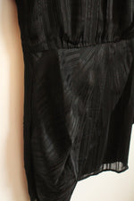 NEW Lulus Black Metallic Striped Long Sleeve Dress | SM
