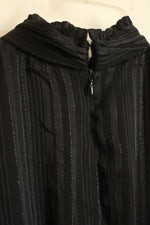 NEW Lulus Black Metallic Striped Long Sleeve Dress | SM