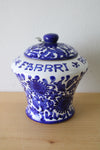 Italian Blue Painted Ceramic Pot