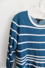 NEW Lane Bryant Blue & White Striped Knit Dress | 14/16