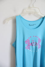 Under Armour Blue Athletic Tank Top | Youth L