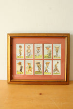 Framed Reprints of 1931 Churchman's Cigarettes "Prominent Golfers" Cards