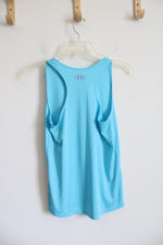 Under Armour Blue Athletic Tank Top | Youth L
