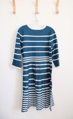 NEW Lane Bryant Blue & White Striped Knit Dress | 14/16