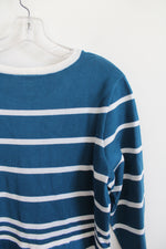 NEW Lane Bryant Blue & White Striped Knit Dress | 14/16