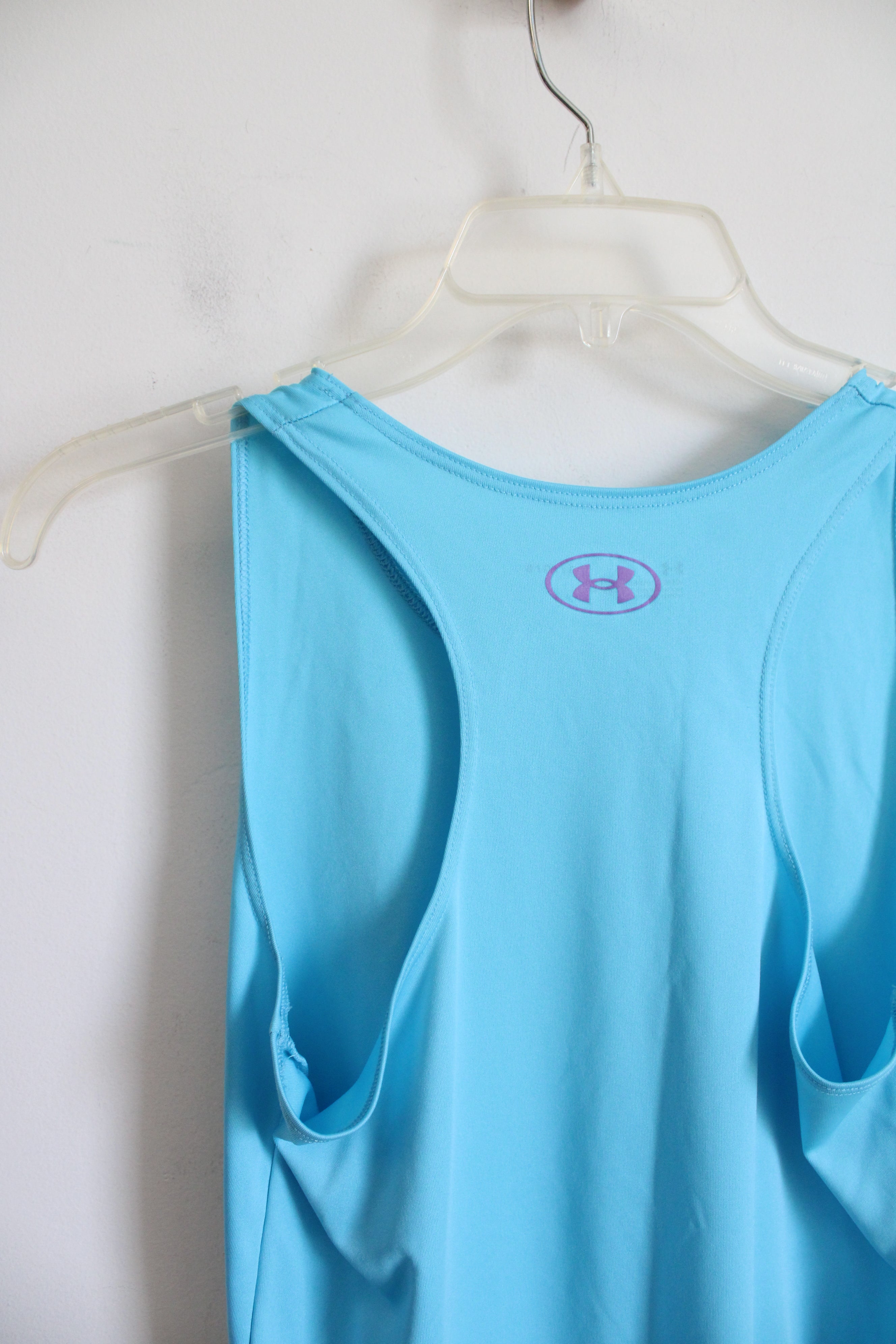 Under Armour Blue Athletic Tank Top | Youth L