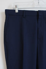 NEW Perry Ellis Dark Navy Blue Slim Fit Pant | 32X32