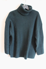 H&M Evergreen Ribbed Turtleneck Sweater | M