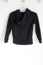 Cat & Jack Black Fleece Lined Hoodie | 8