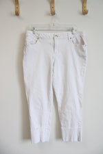 1822 Taylor White Capri Jeans | 14