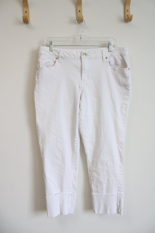 1822 Taylor White Capri Jeans | 14