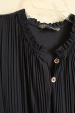 New Sharagano Deep Navy Pleated Short Sleeve Dress With Belt | 14
