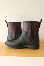 Rag & Bone New York Black and Maroon Rain Boots | Size 37 (7)