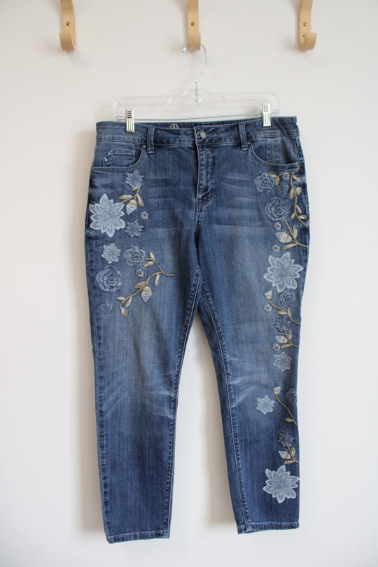 Hot In Hollywood Embroidery Classic Denim Ankle Skinny Jeans | 12