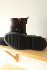 Rag & Bone New York Black and Maroon Rain Boots | Size 37 (7)