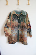 Black Lab Tapestry Coat | XL-2XL