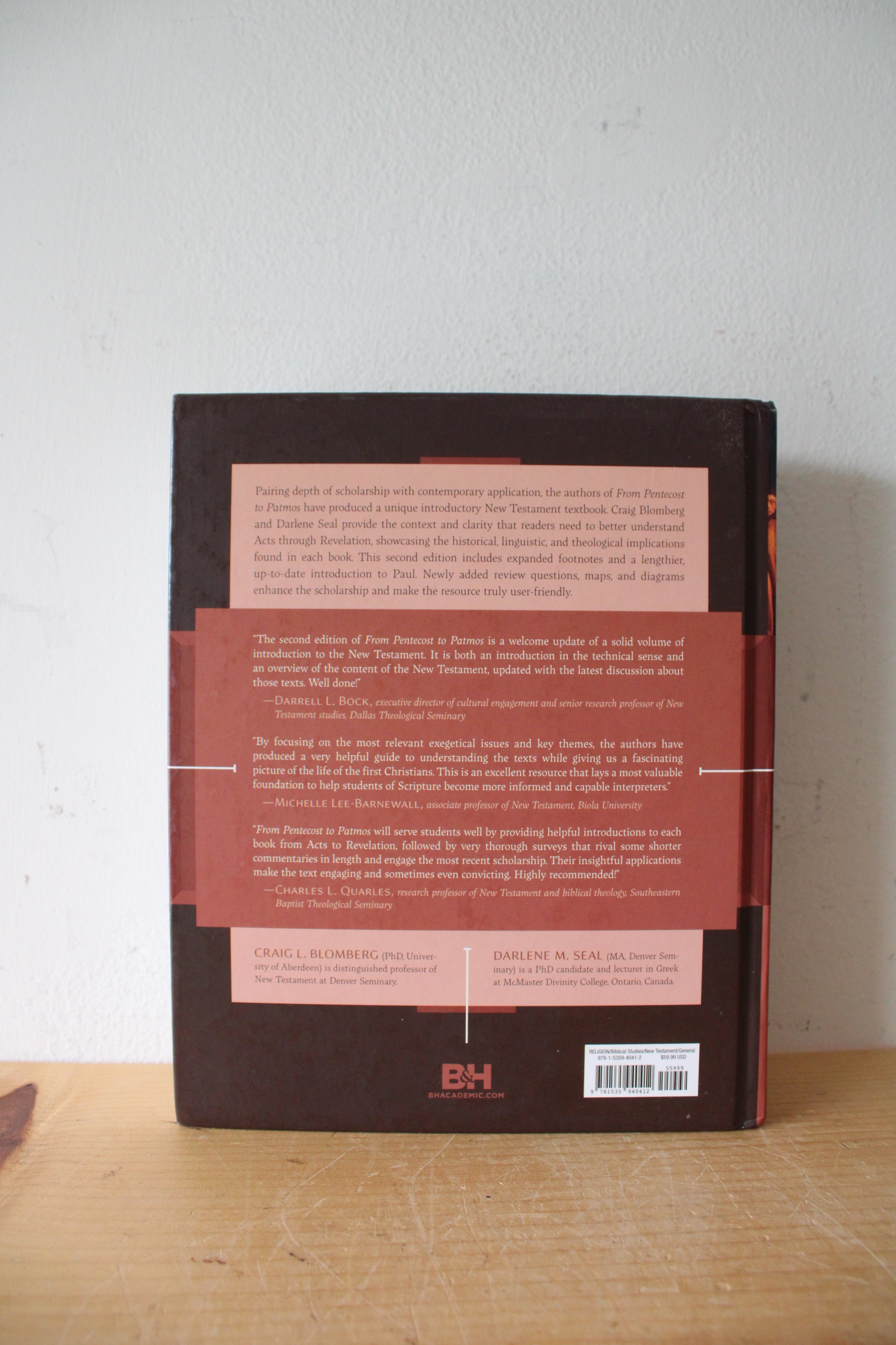 From Pentecost To Patmos: An Introduction To Acts Through Revelation By Craig L. Blomberg & Darlene M. Seal 2nd Edition