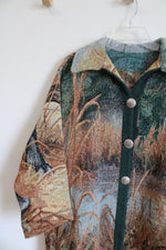Black Lab Tapestry Coat | XL-2XL