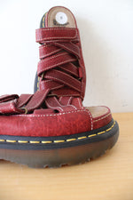 Dr. Martens Vintage Chunky Red Strappy Sandals | Size 5