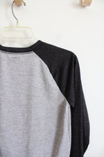 Adidas Football Gray & Black Baseball Tee | Youth M (10/12)