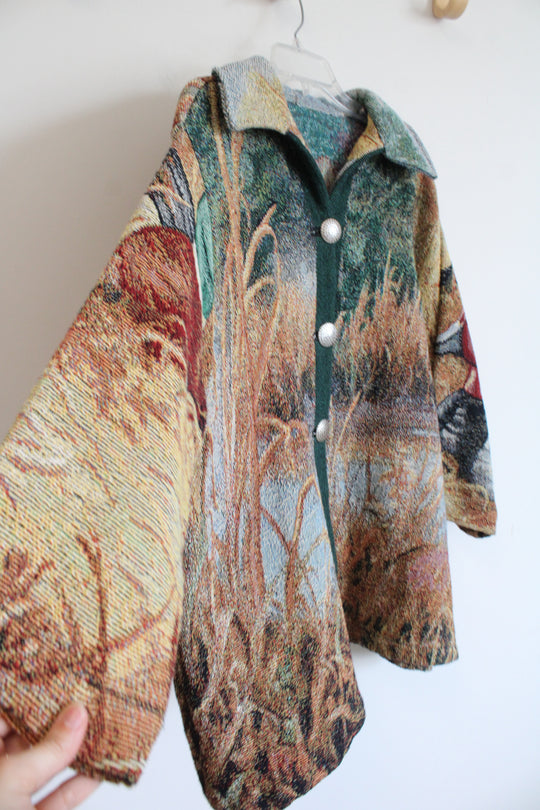 Black Lab Tapestry Coat | XL-2XL