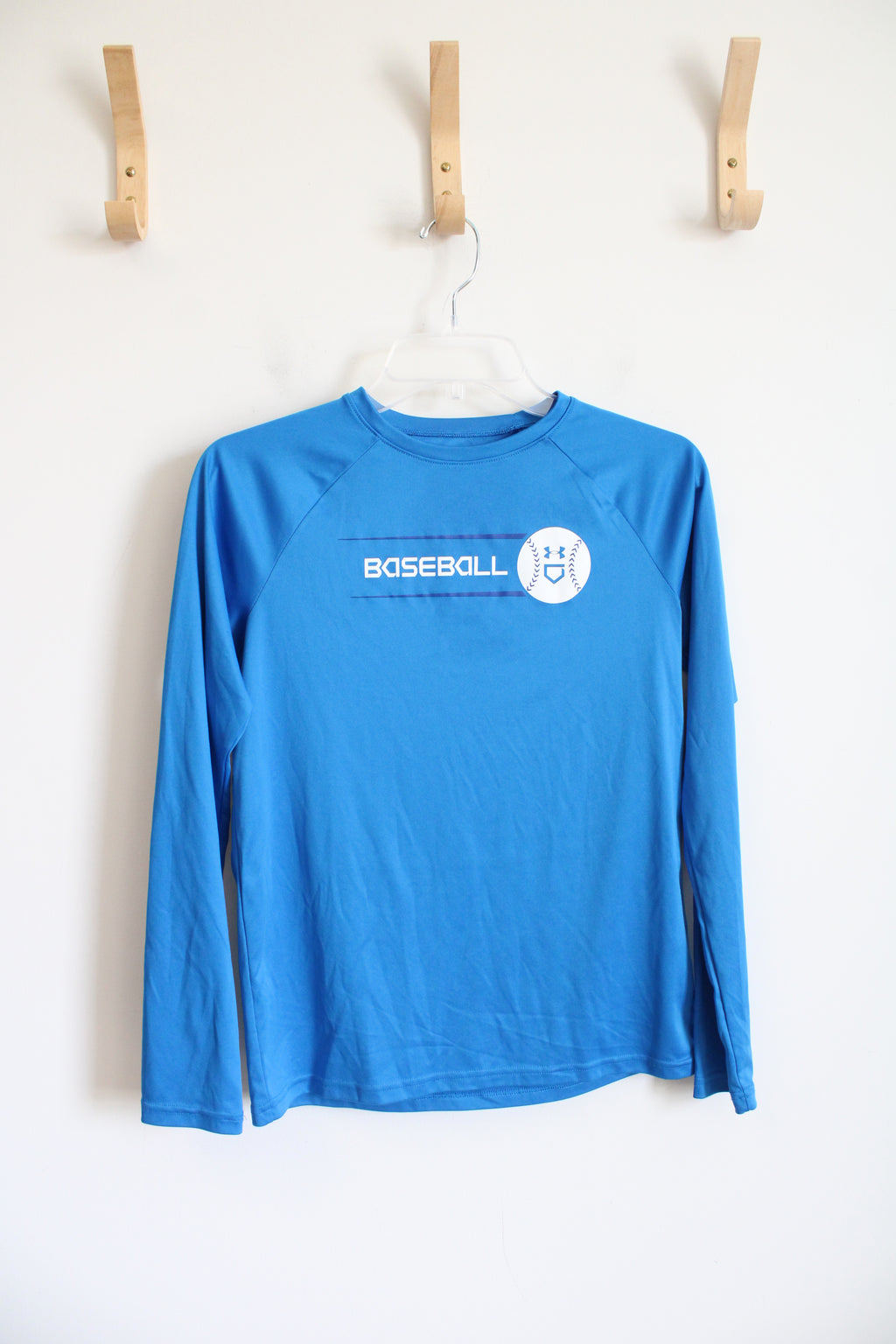 Under Armour Baseball Blue Long Sleeved Shirt | Youth L
