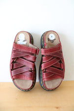 Dr. Martens Vintage Chunky Red Strappy Sandals | Size 5