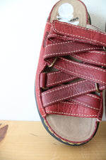Dr. Martens Vintage Chunky Red Strappy Sandals | Size 5