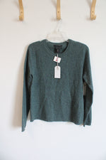 NEW Tahari Green Cashmere Sweater | L