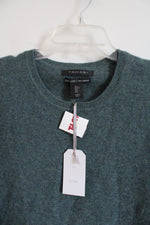 NEW Tahari Green Cashmere Sweater | L