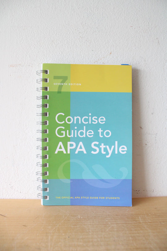 Concise Guide To APA Style 7th Edition